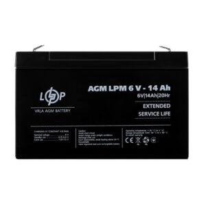 Аккумулятор LogicPower AGM LPM 6V 14Ah свиноцов-кислотный (4160)
