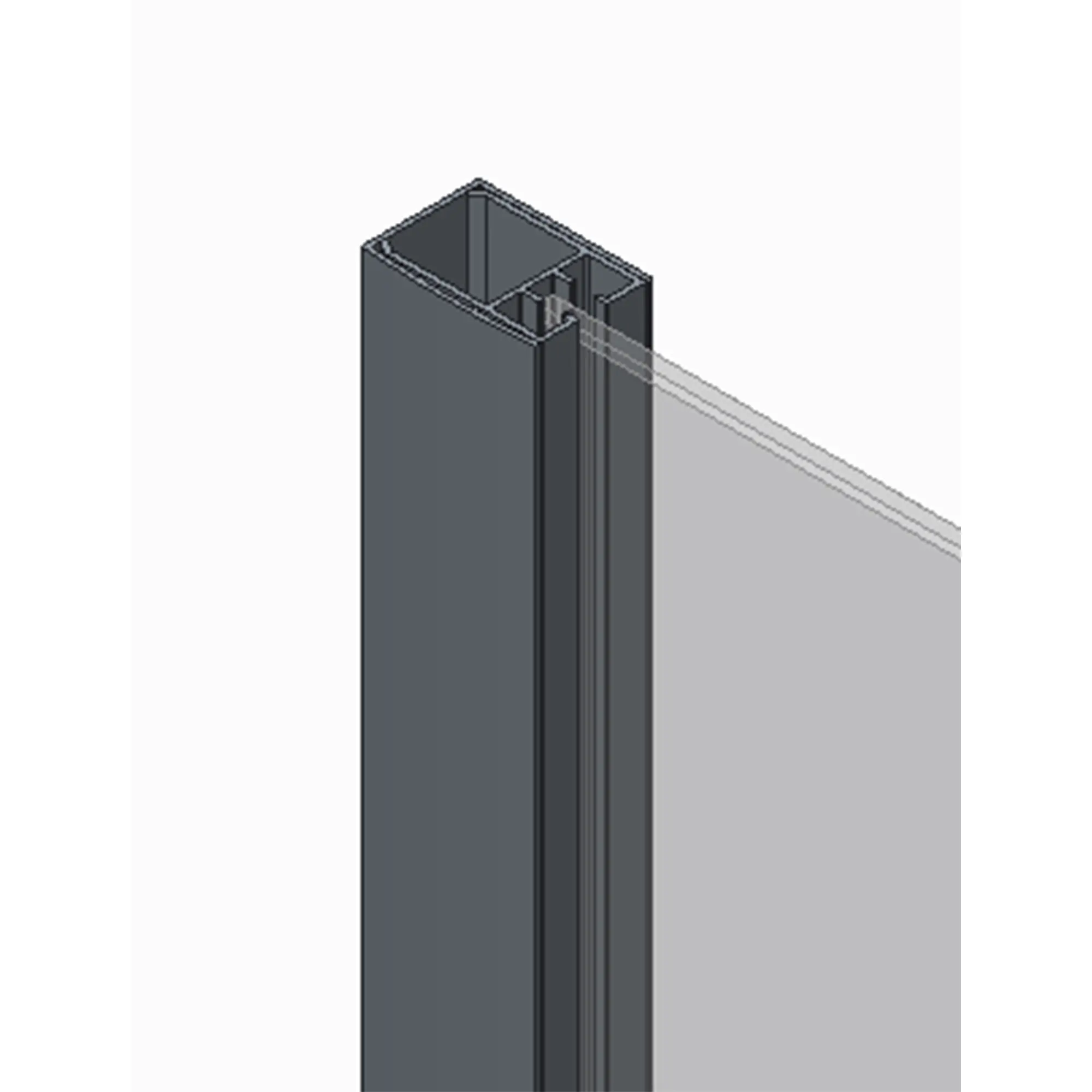 OL-KR5402_6 Шторка для ванной Koer SR 2 140x95 универсальная, стекло 6 мм, прозрачная, хром