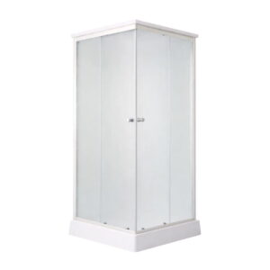 Душевой бокс Lidz Kubis SB90x90.SAT.LOW.FR 213x90x90, стекло 4 мм, с поддоном, сатин
