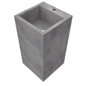 Раковина напольная Varmo 450x450 квадратная, серая матовая