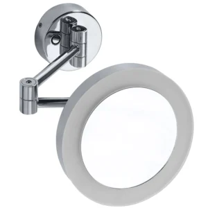 Зеркало косметическое Bemeta 225x200 с увеличением x3, с LED-подсветкой, хром