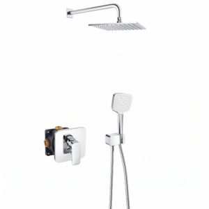 Душевая система Kludi Pure&Style скрытого монтажа, латунь, хром глянцевый (406300575)