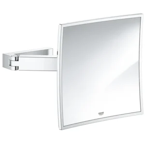 Зеркало косметическое Grohe Selection Cube 224x200 с увеличением 3x, хром