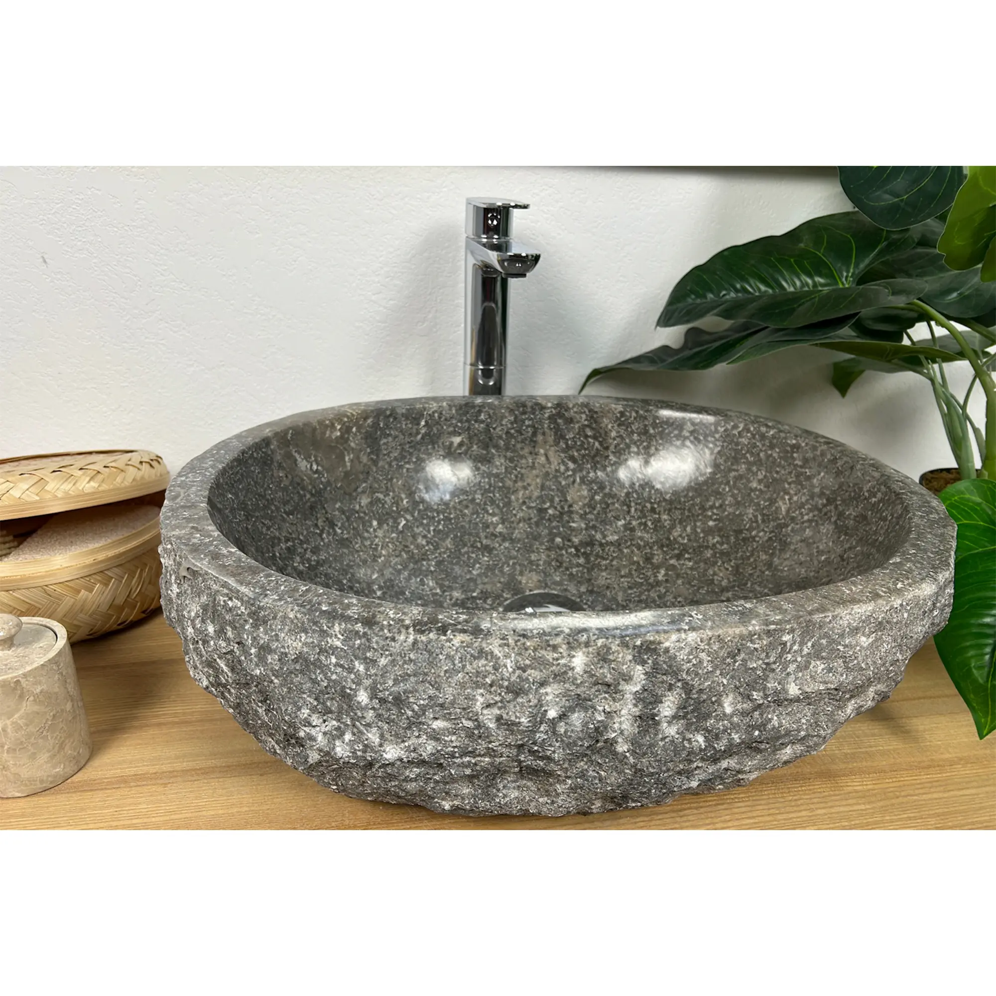 SPS-Деметра 4 ТМ_3 Умывальник накладной Spirit Of Stone Деметра 4 ТМ 520x430 овальный, серый