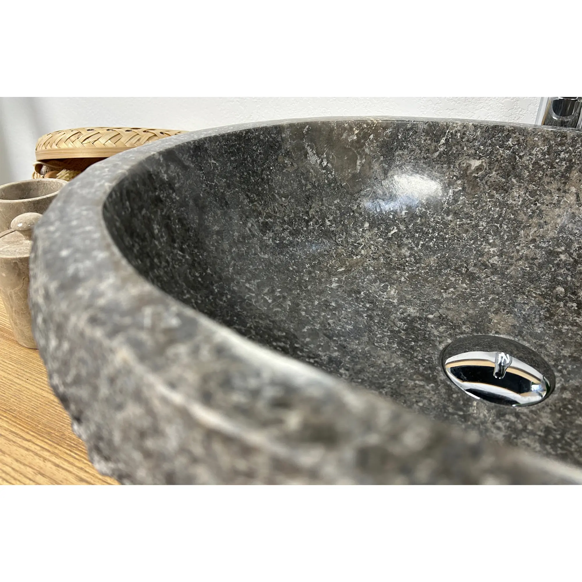 SPS-Деметра 4 ТМ_4 Умывальник накладной Spirit Of Stone Деметра 4 ТМ 520x430 овальный, серый