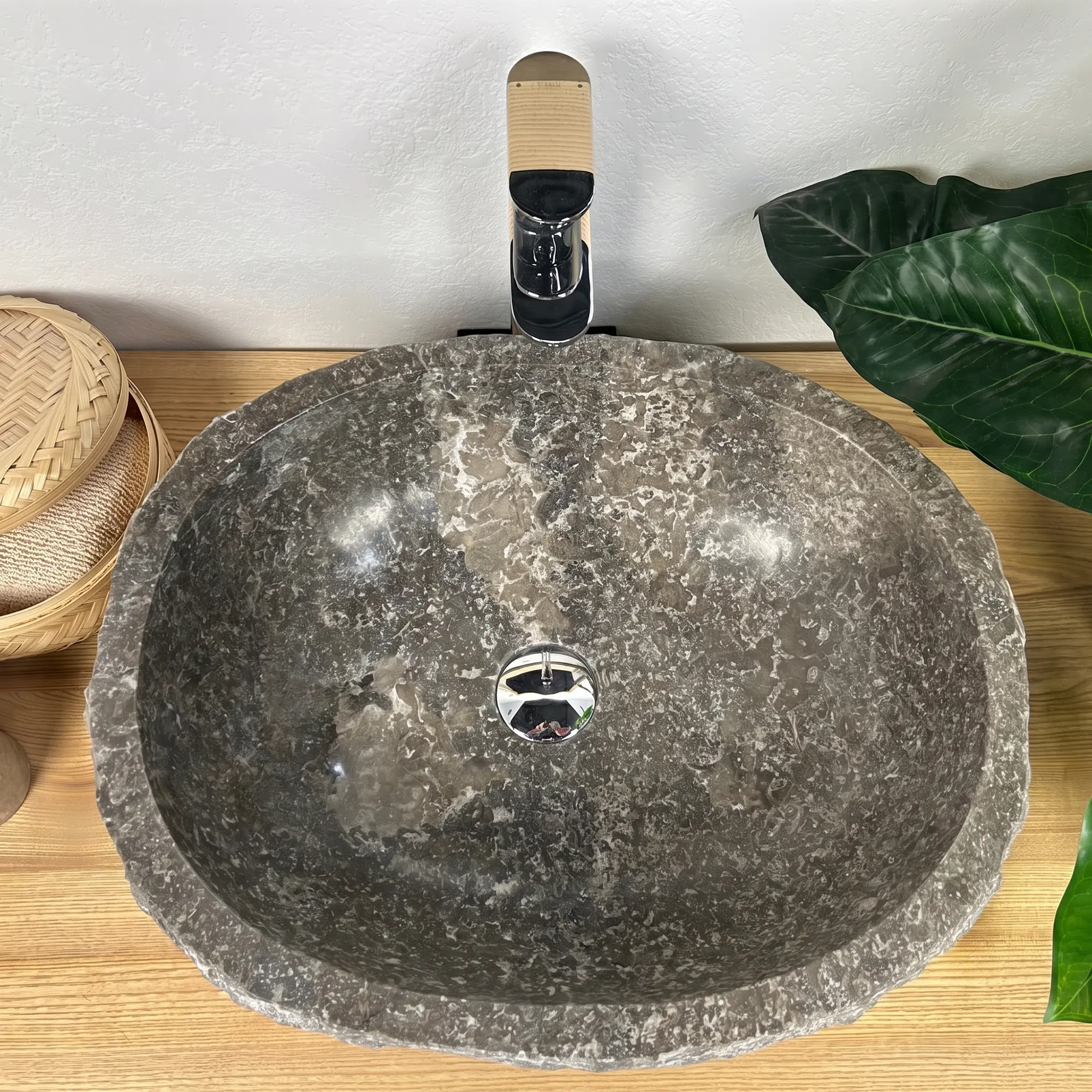 SPS-Зевс 7 ТМ_1 Умывальник накладной Spirit Of Stone Зевс 7 ТМ 530x430 овальный, серый