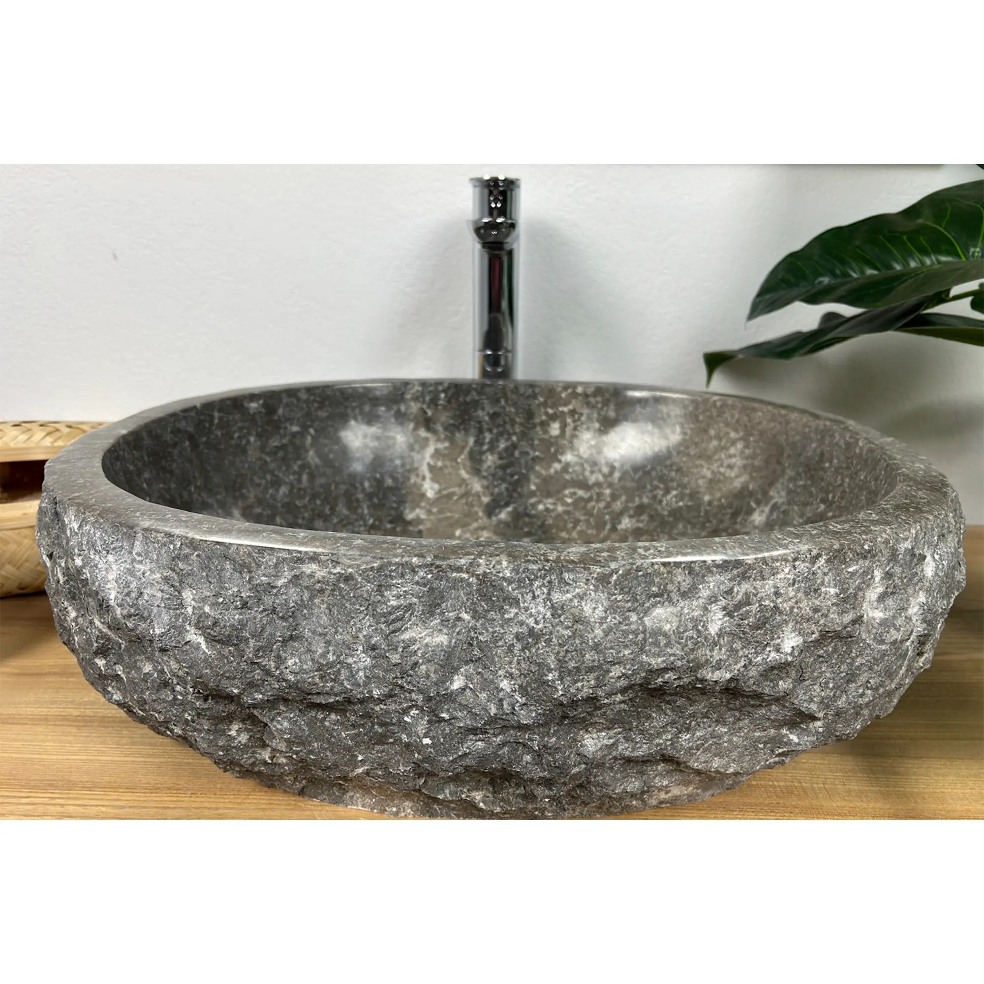 SPS-Зевс 7 ТМ_3 Умывальник накладной Spirit Of Stone Зевс 7 ТМ 530x430 овальный, серый
