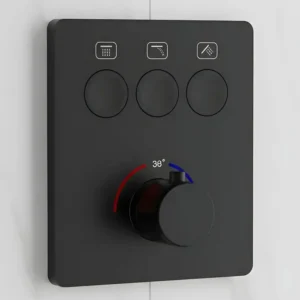 Смеситель для душа Devit Flow термостатический, черный матовый (D114134010011BM)