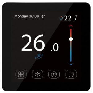 Терморегулятор для теплого пола Tervix Pro Line WiFi TouchScreen Thermostat 3600 Вт сенсорный, черный (Wi-Fi) (114150)