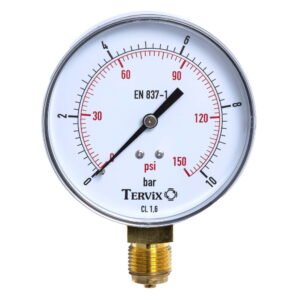 Манометр радиальный Tervix Pro Line 1/2" 0-10 бар 80 мм (355313)