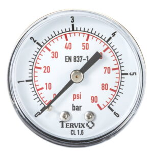 Манометр аксиальный Tervix Pro Line 1/4" 0-6 бар 63 мм (355612)