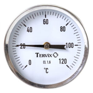 Термометр аксиальный Tervix Pro Line 1/2" биметаллический, латунь (356635)