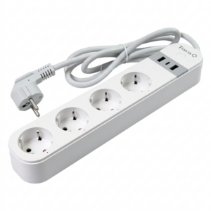 Умный удлинитель Tervix Pro Line WiFi Power Strip 3800 Вт внешняя, с USB и Type-C, белый (Wi-Fi) (423421)