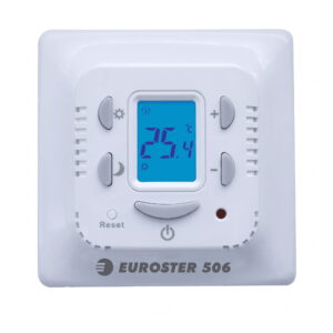 Терморегулятор для теплого пола Euroster 506 3600 Вт цифровой, белый