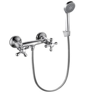 Смеситель для душа Mixxen Медея двухвентильный, никель (HB9002805C)