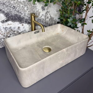 Умывальник накладной VBI Arabba M 555x335 прямоугольный, серый матовый (VBI-013505)
