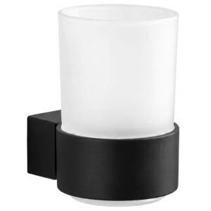 Стакан для зубных щеток VBI Terra подвесной, черный матовый (VBI-040704BL)