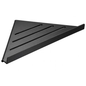 Полка для ванной комнаты VBI Quardo Slim угловая, металл, черная матовая (VBI-049601BL)